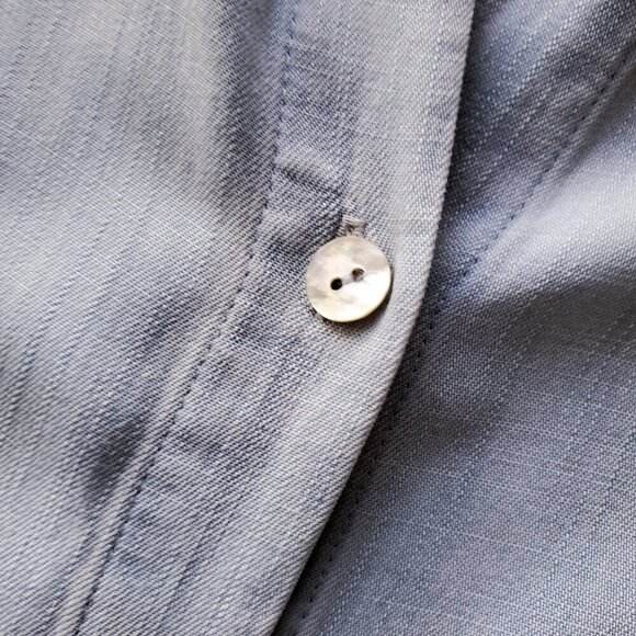Soft Surroundings Je Veux 100% Lyocell Shirt Light Chambray Size S - Picture 10 of 16